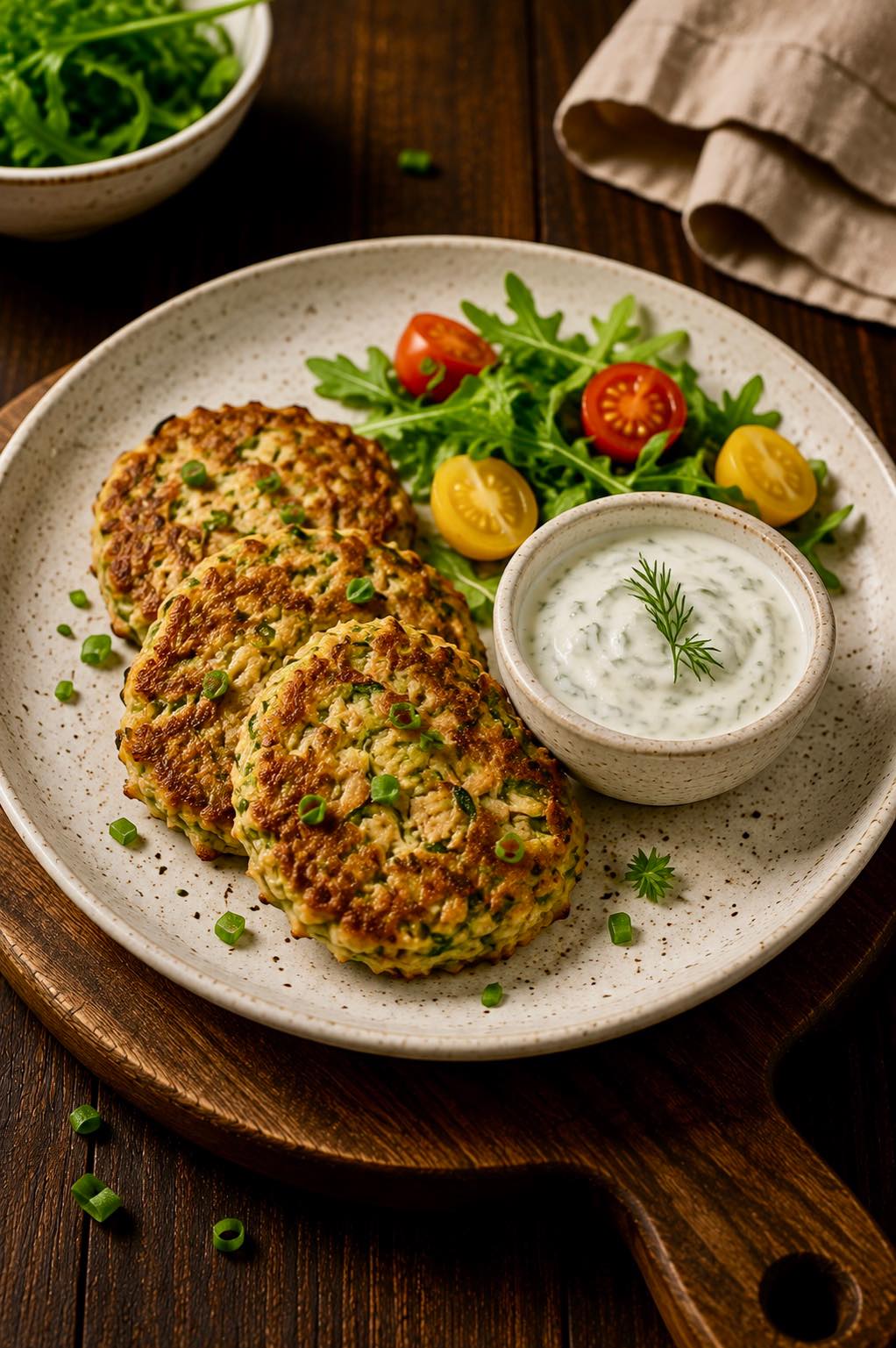 Zucchini and Tuna Fritters