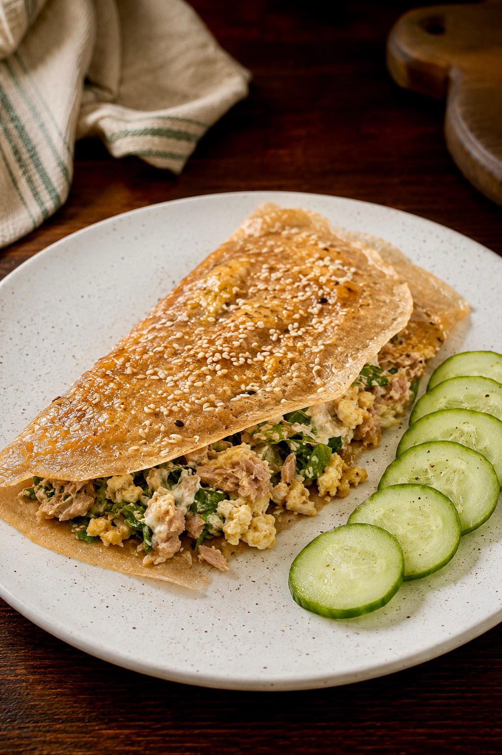 Rice Paper Envelope with Tuna