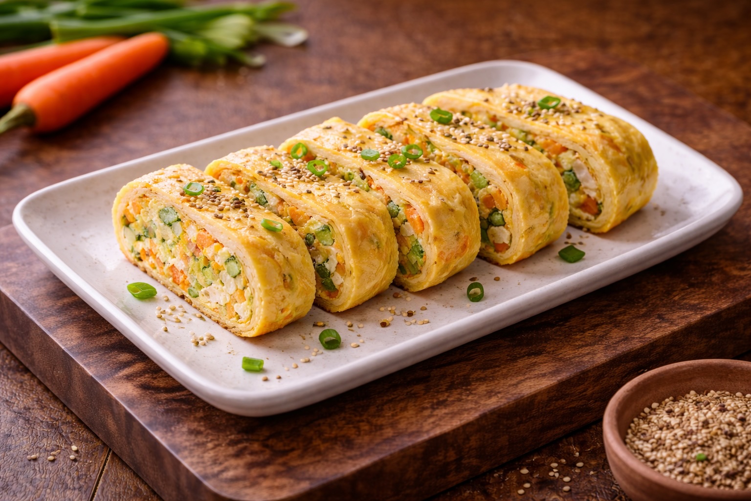 Korean Omelet with Vegetables