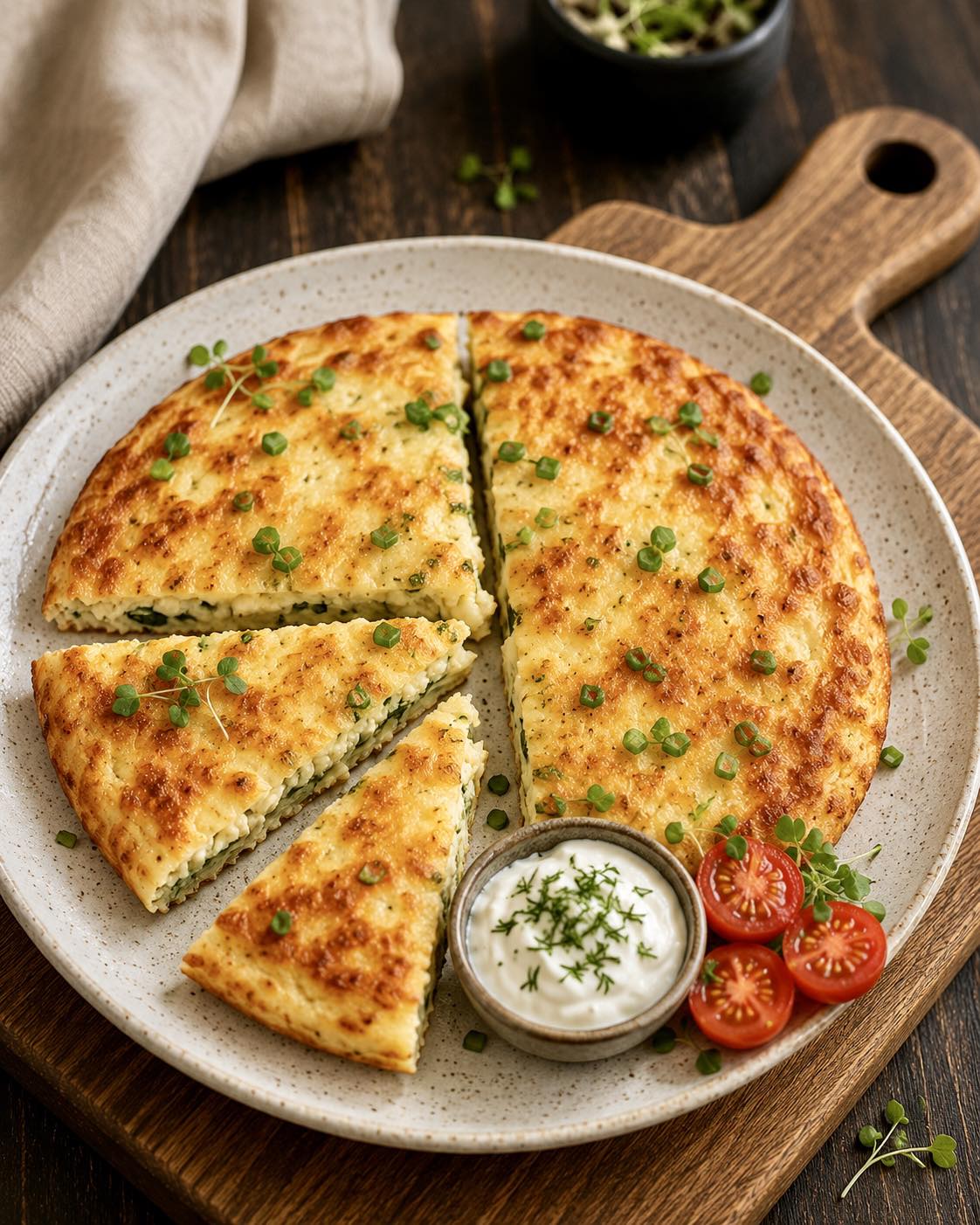 Lazy Khachapuri with Cheese Crust