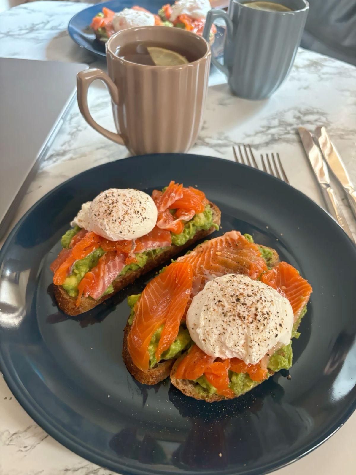 Avocado, Salmon, and Poached Egg Toast