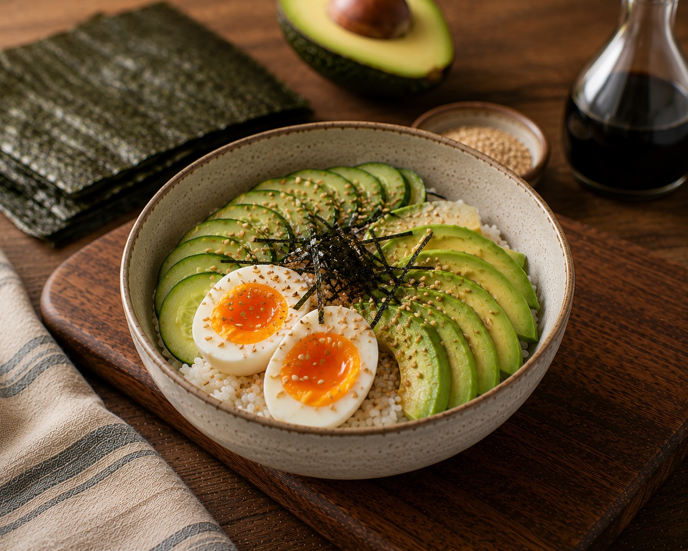 Japanese Egg Rice Bowl (Light Don)
