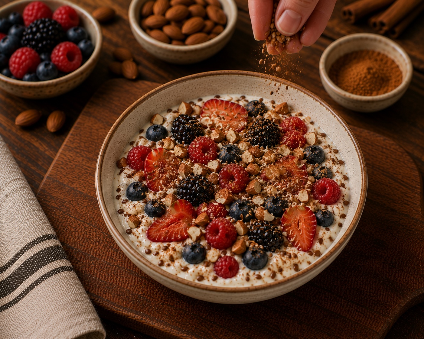 French Yogurt Bowl with Berries
