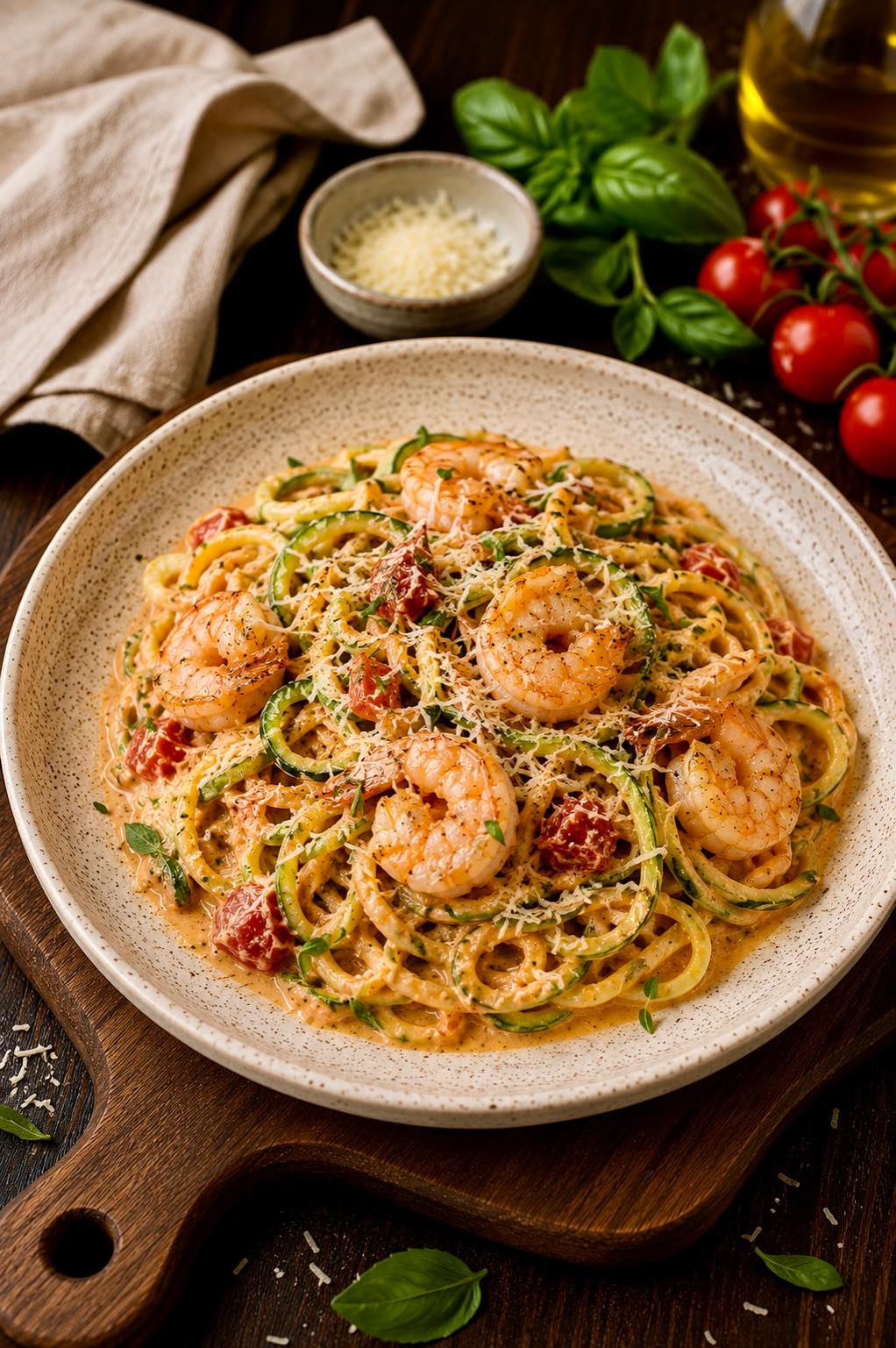 Zucchini Pasta with Shrimp