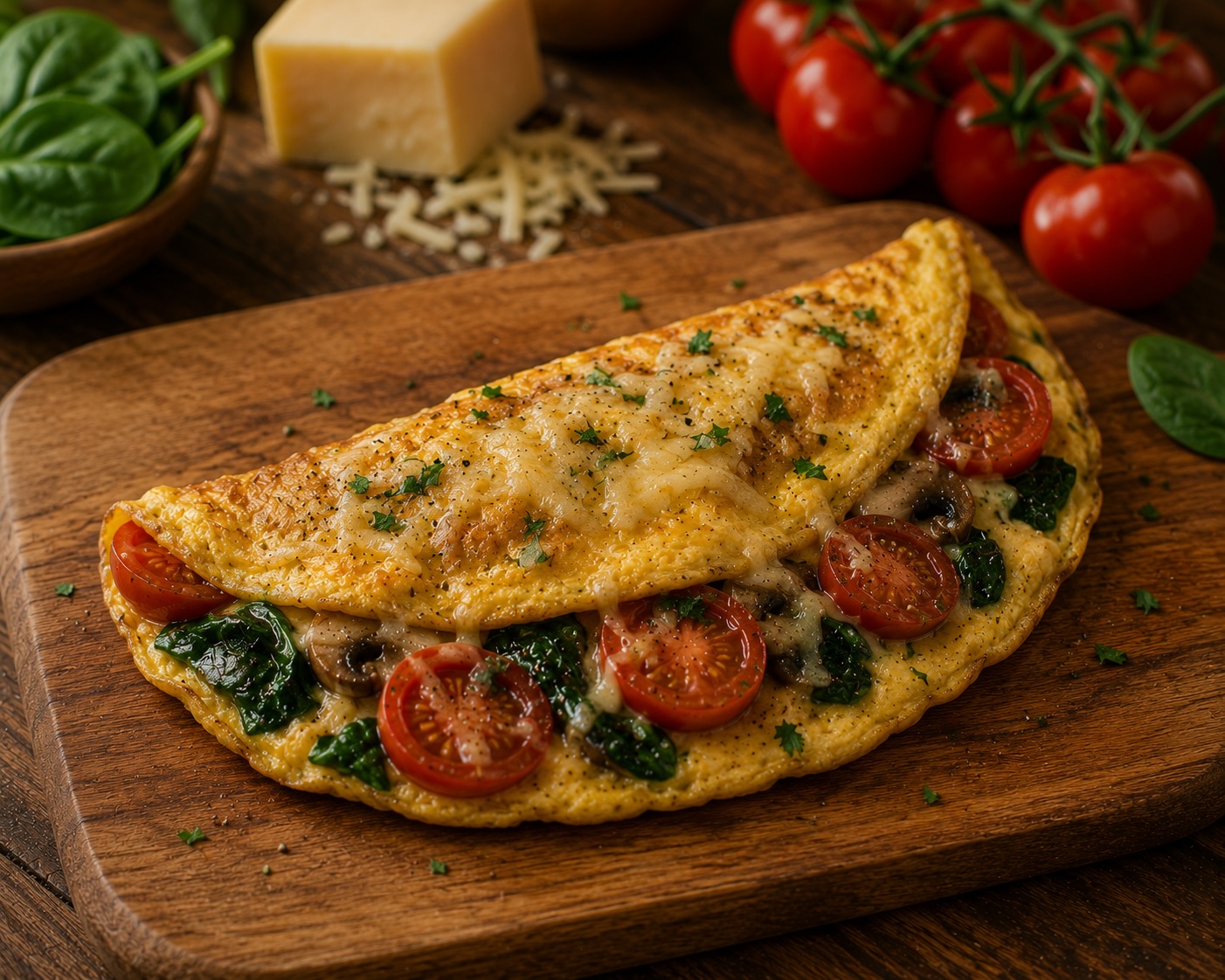 Cheese and Tomato Omelet