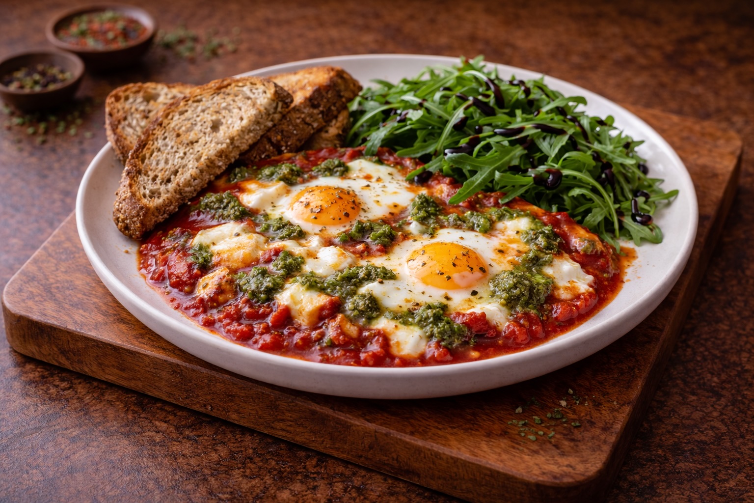 Baked Eggs with Tomato Sauce