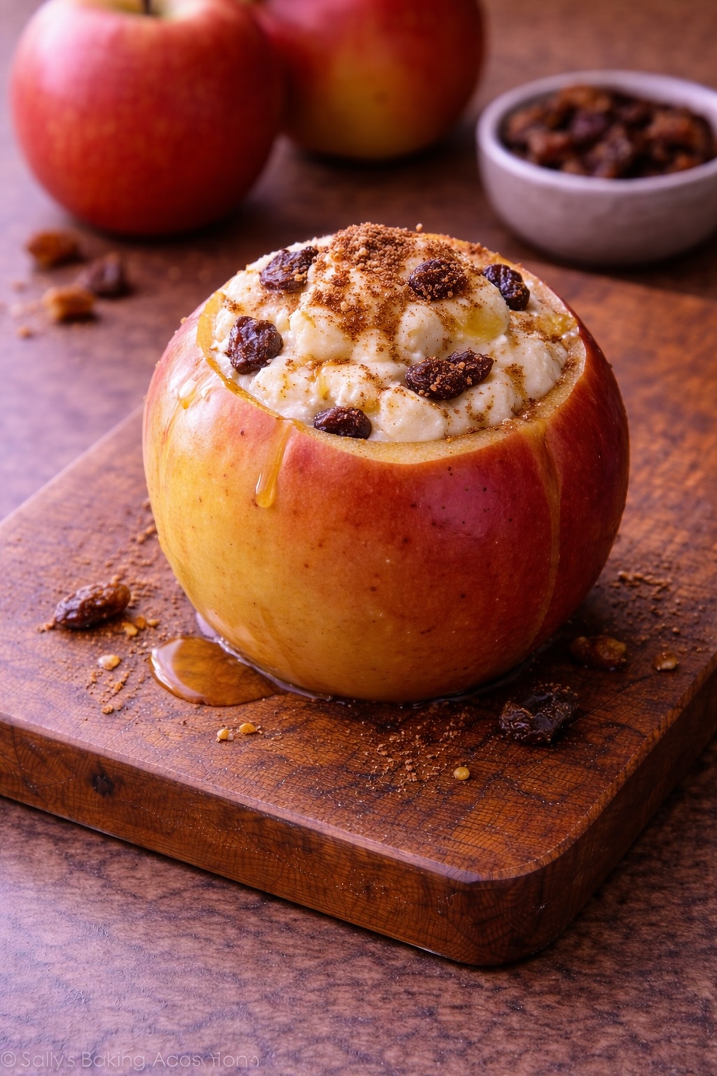 Baked Apples with Cottage Cheese