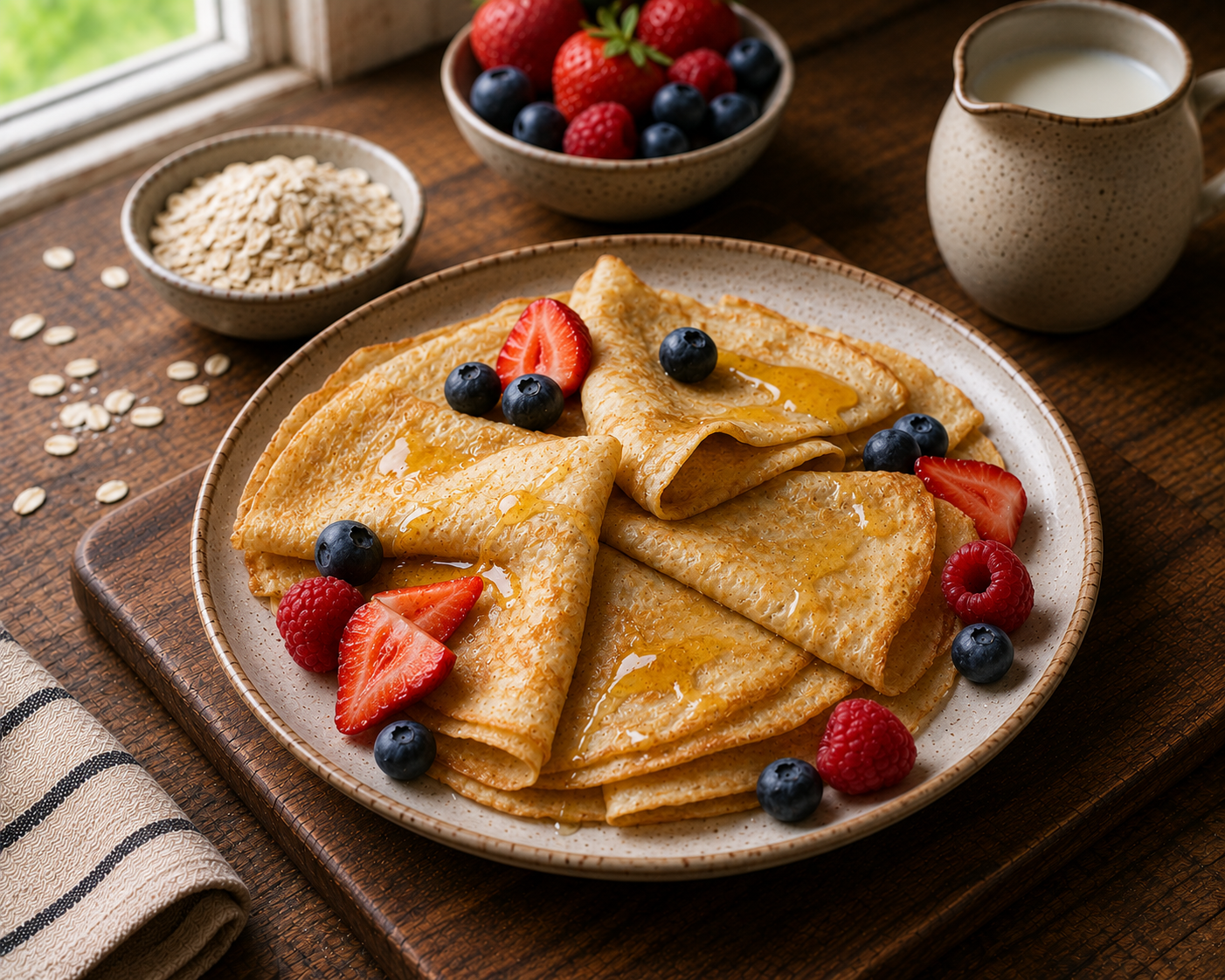 Oatmeal Crêpes