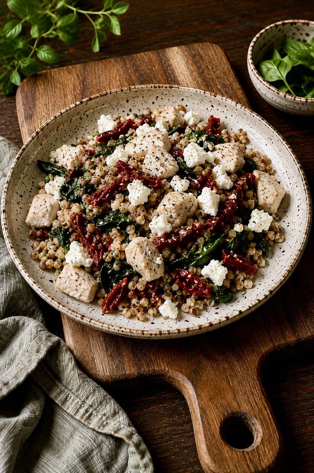 Buckwheat Porridge with Turkey and Feta
