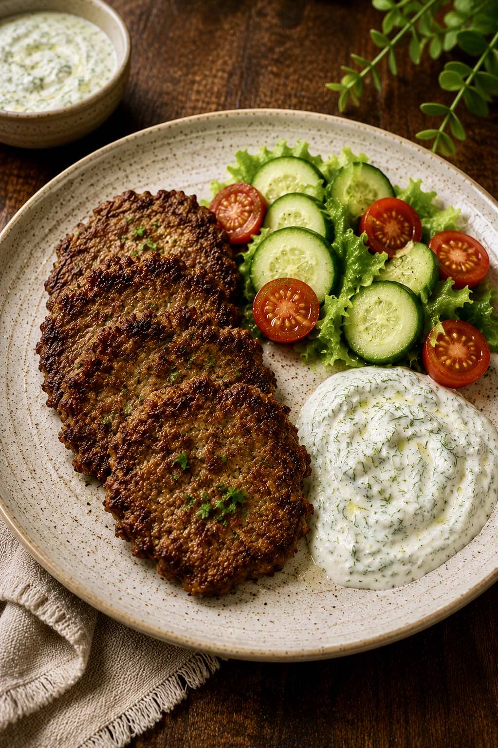 Liver Pancakes with Yogurt Sauce