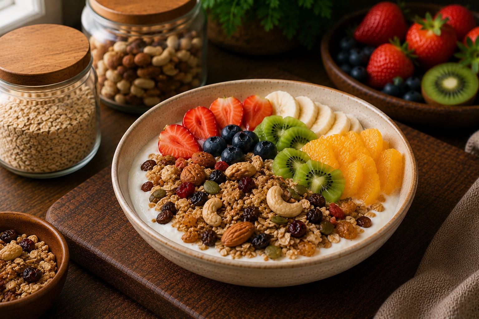 Power Powder Granola with Yogurt