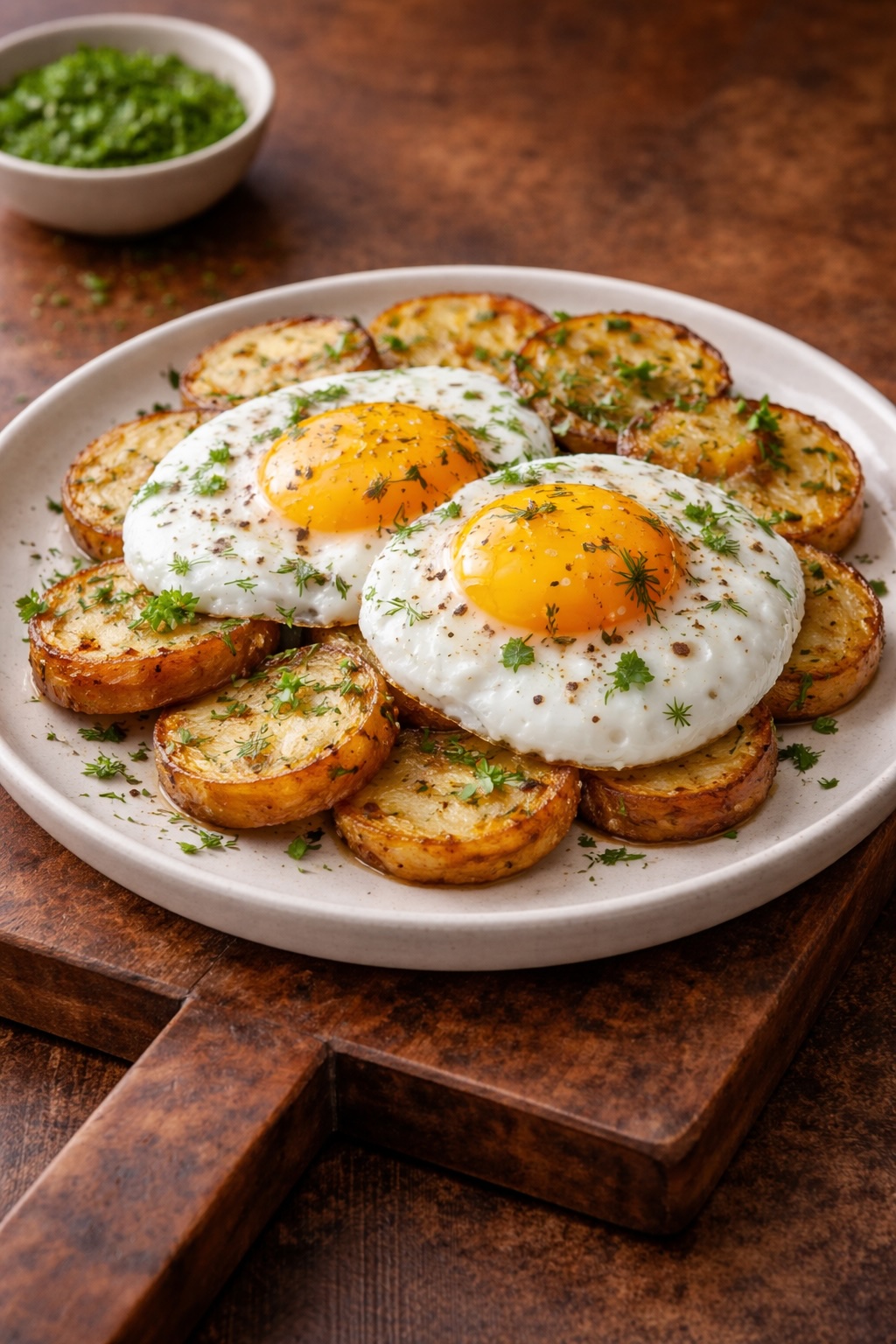 Fried Potatoes with Eggs
