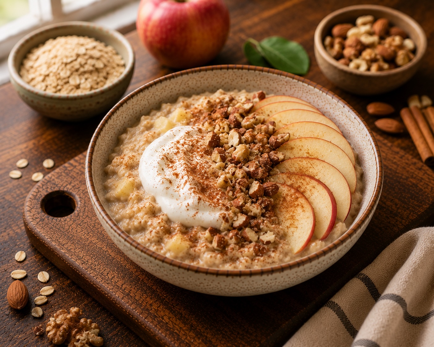 Café-Style Apple Cinnamon Oatmeal