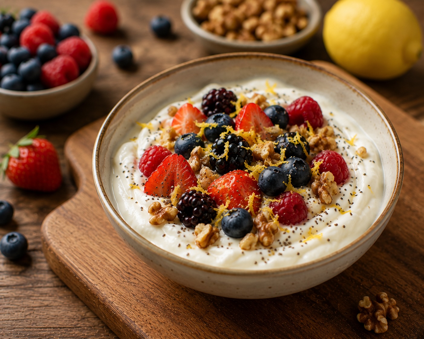 Italian Yogurt Bowl with Berries