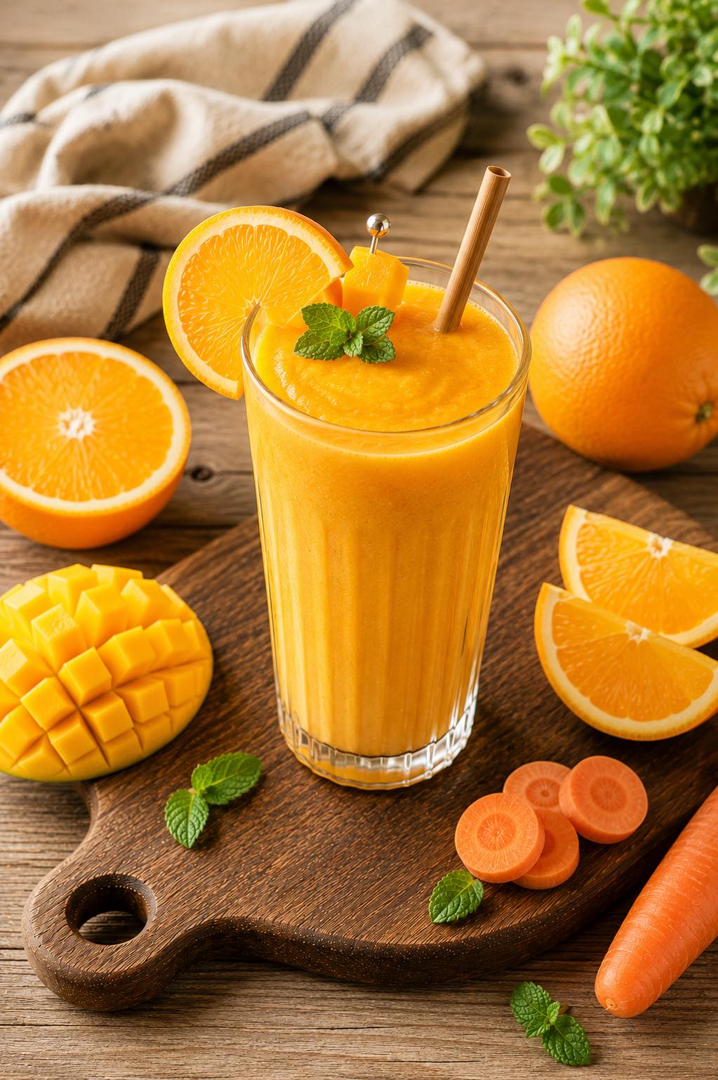 Bright Orange Energy Smoothie