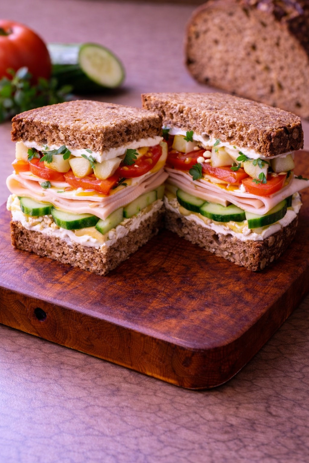 German Light Breakfast Sandwich