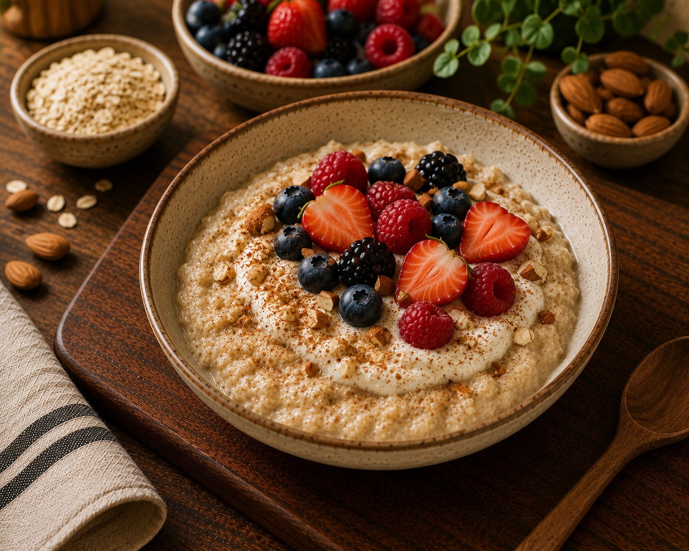 English-Style High-Protein Oatmeal