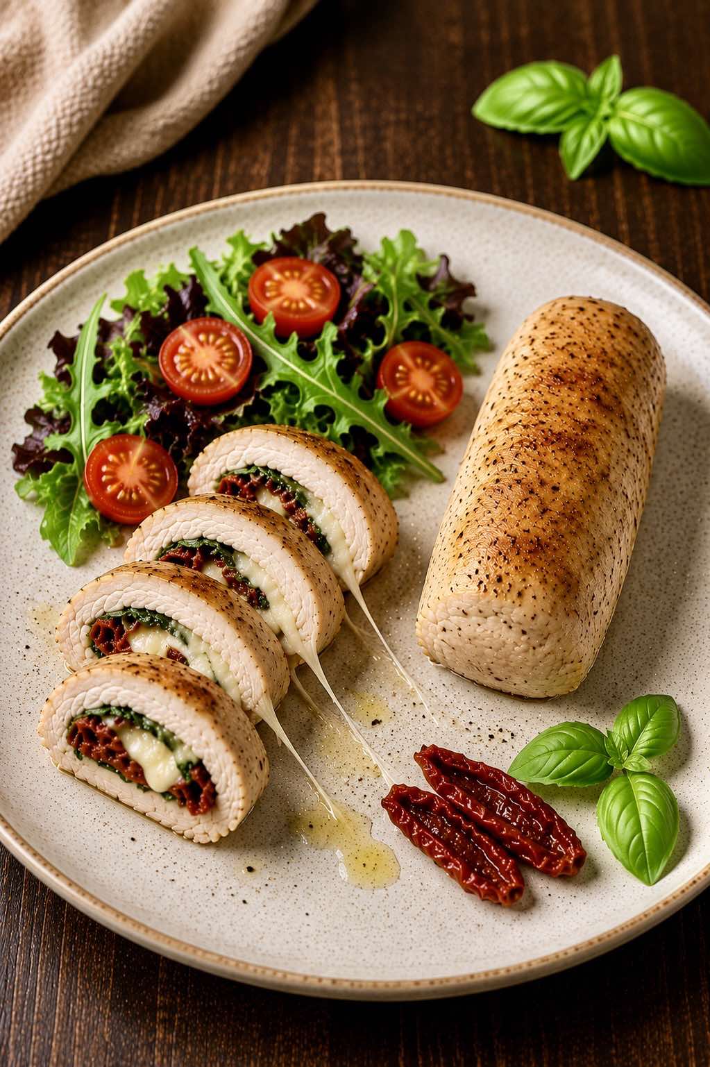 Turkey Caprese Rolls
