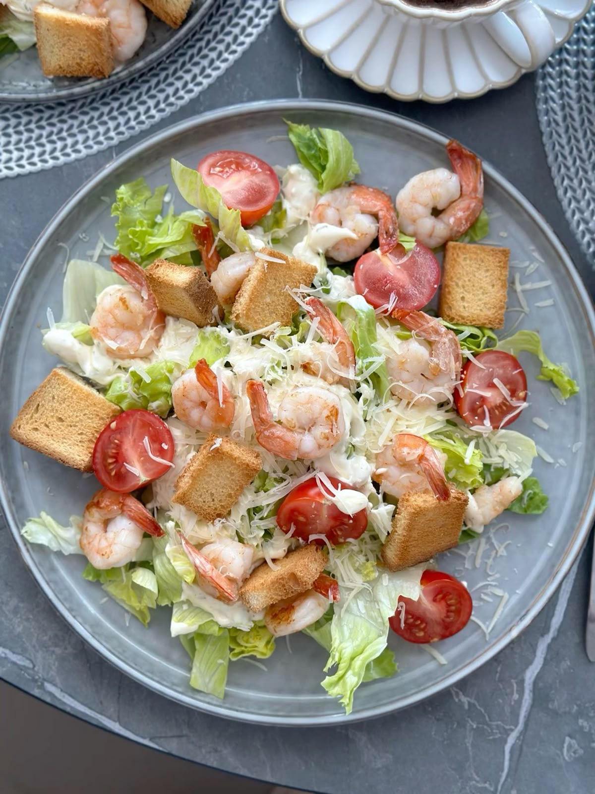 Caesar Salad with Shrimp