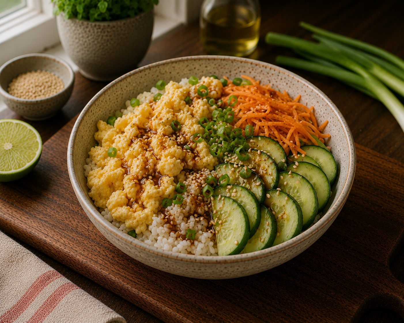 Thai Egg and Vegetable Rice