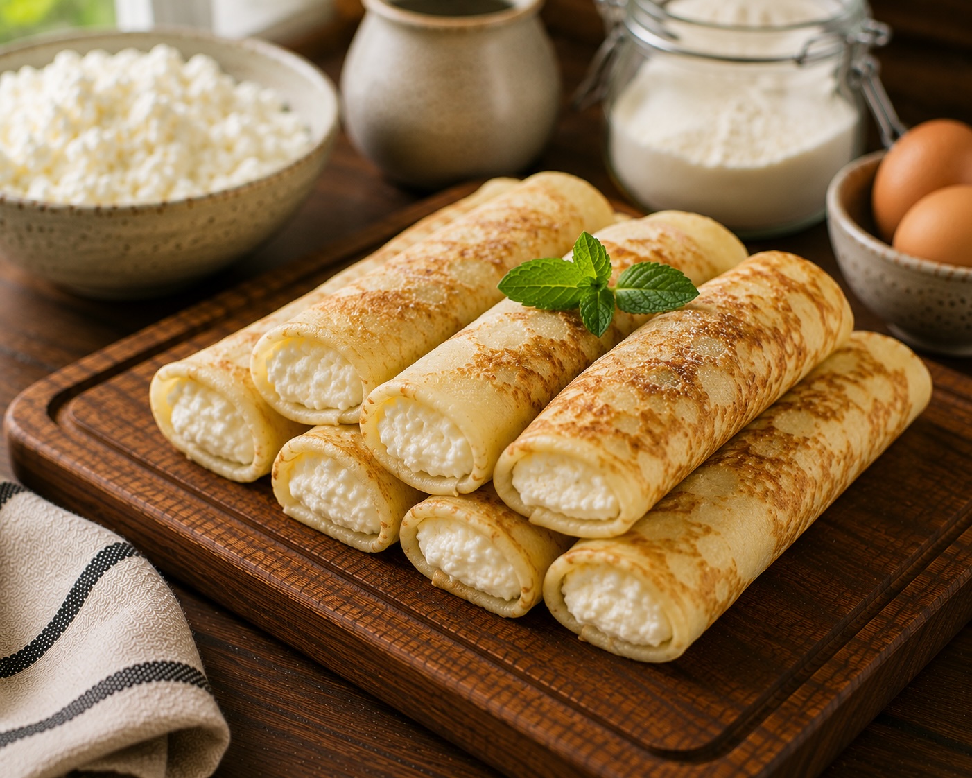 Cottage Cheese Crêpes