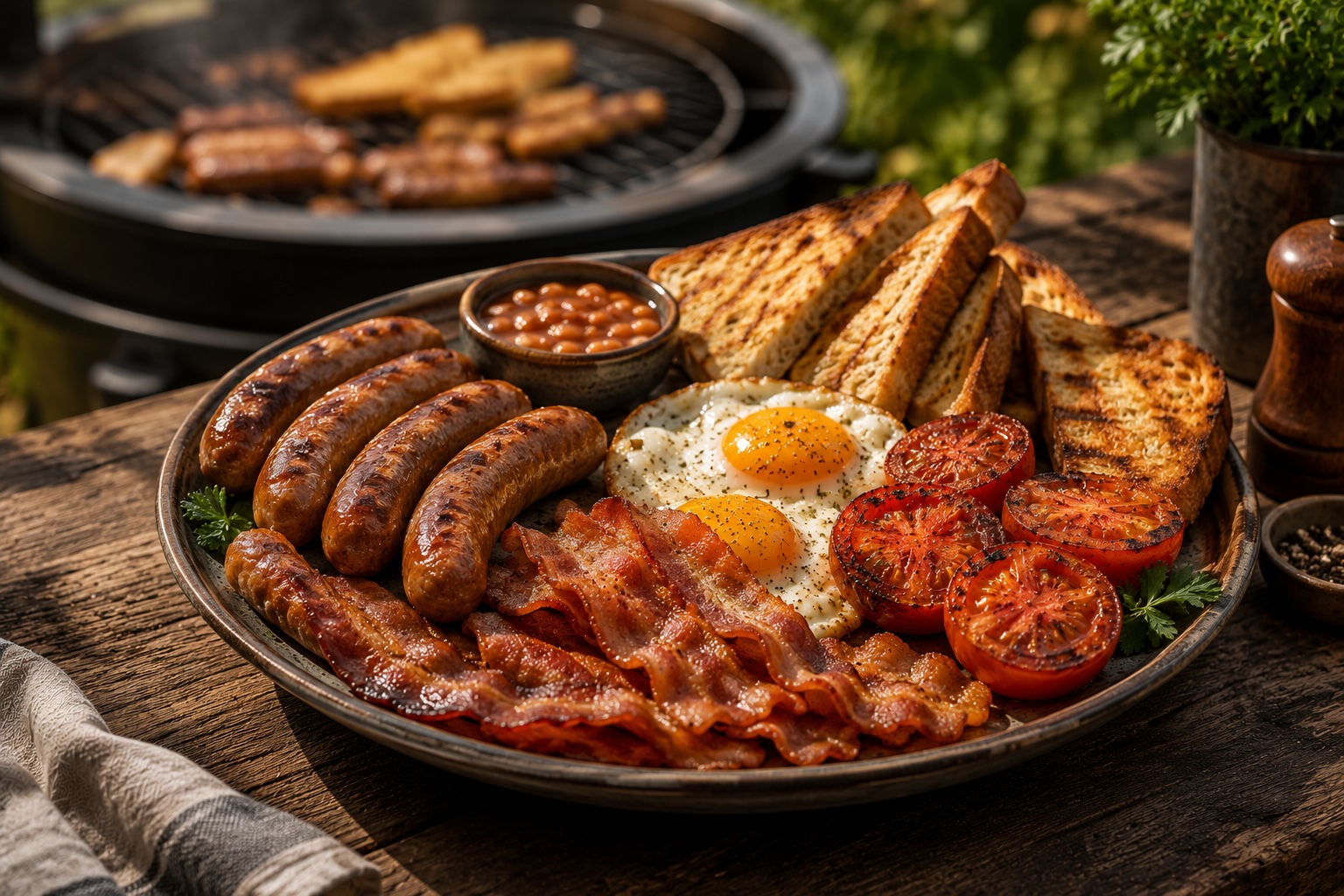 Big Breakfast on the Grill