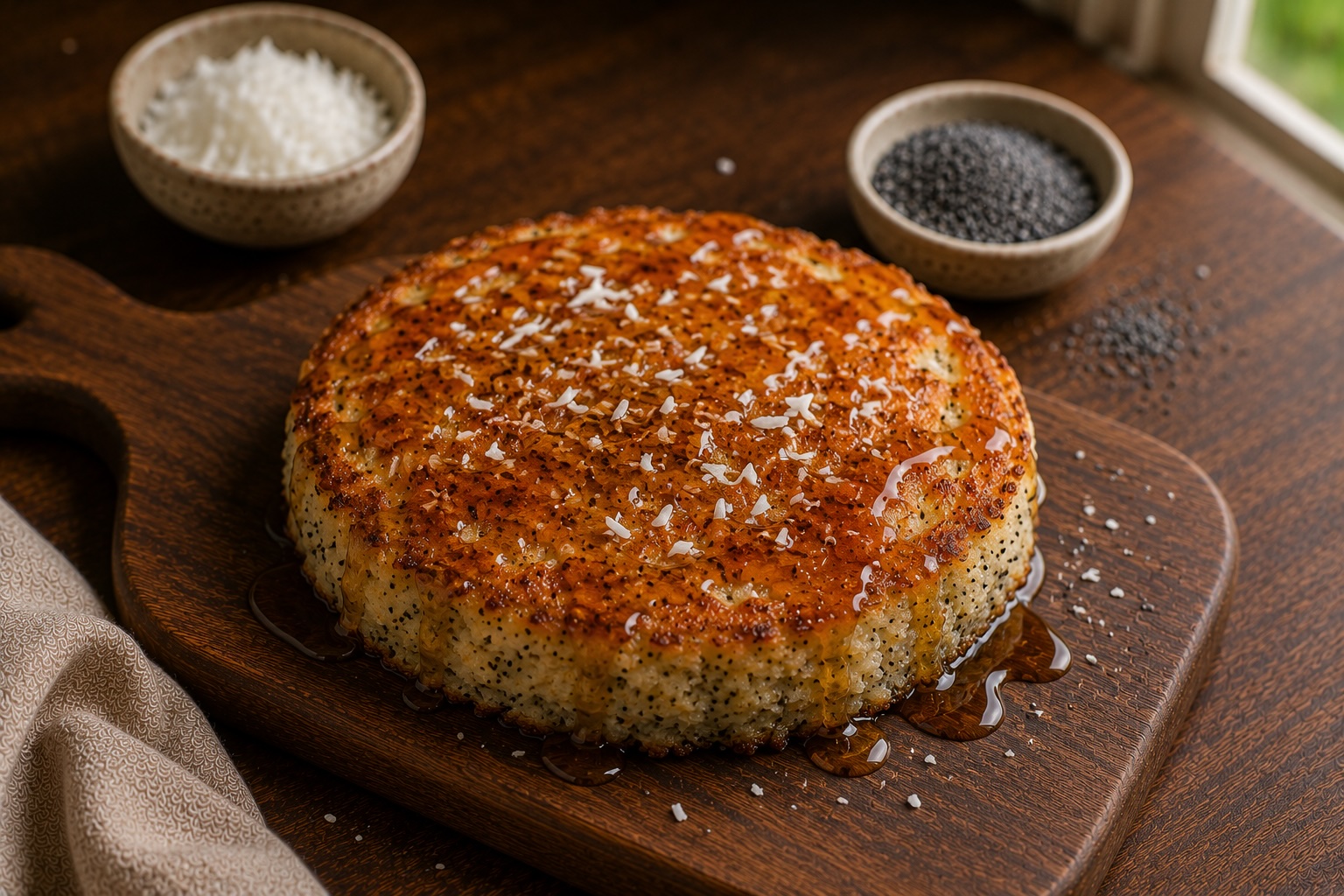 Coconut Poppy Seed Pancake