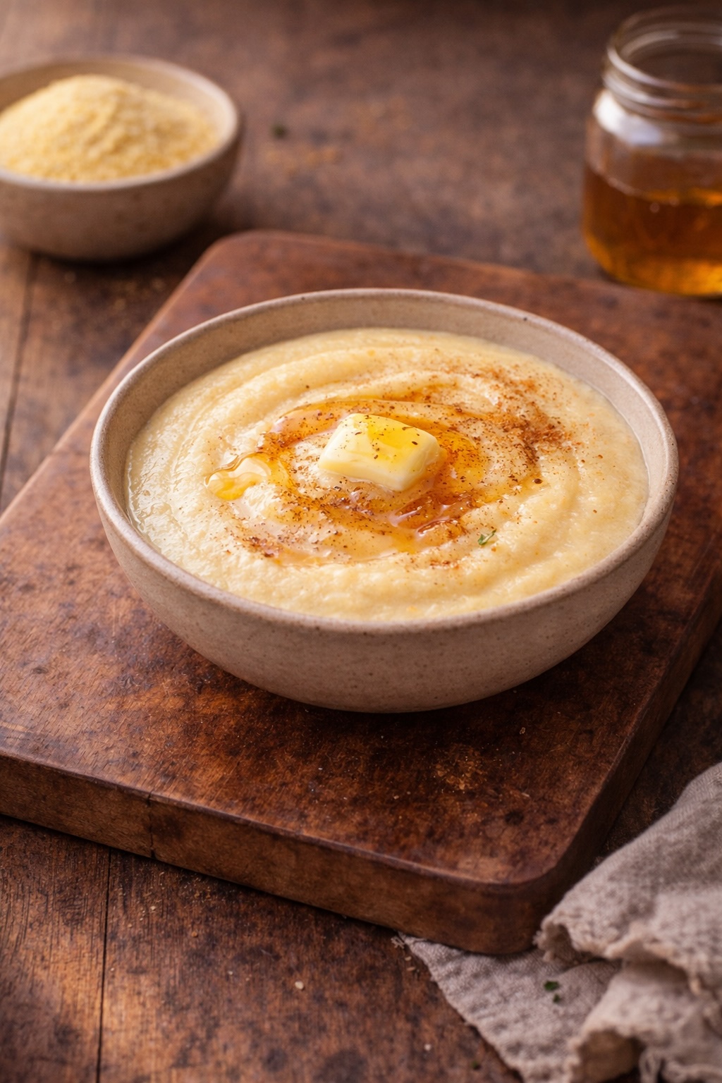 Cornmeal Porridge with Milk