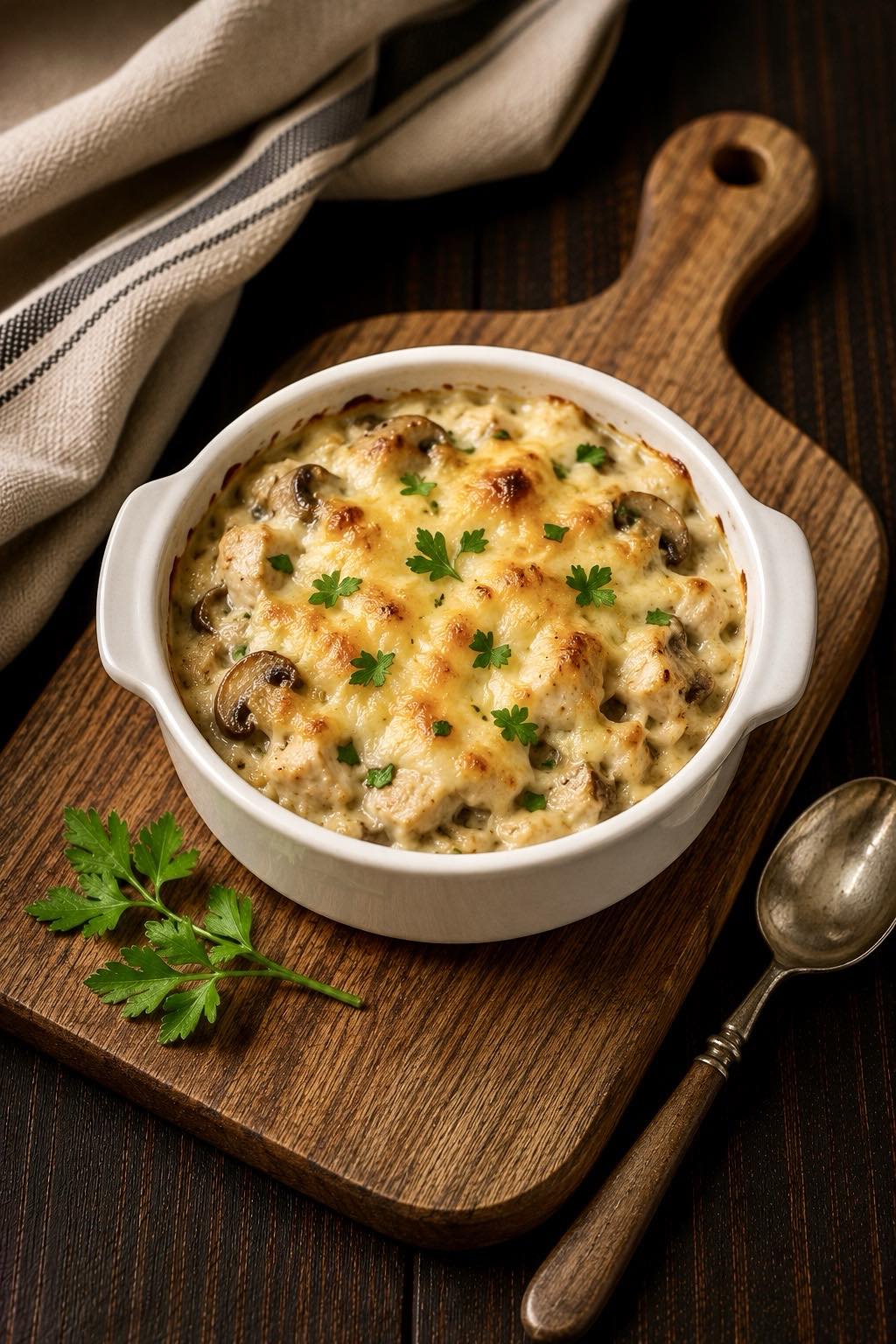 Chicken and Mushroom Julienne
