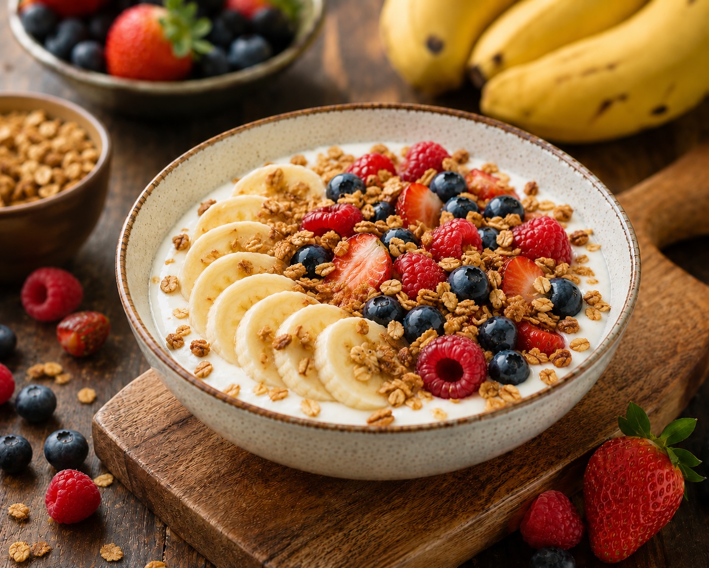 Yogurt Bowl with Fruit and Granola