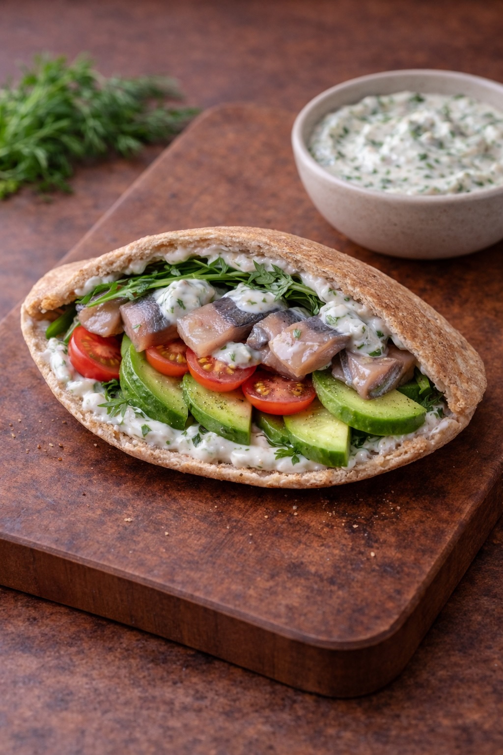 Pita with Herring